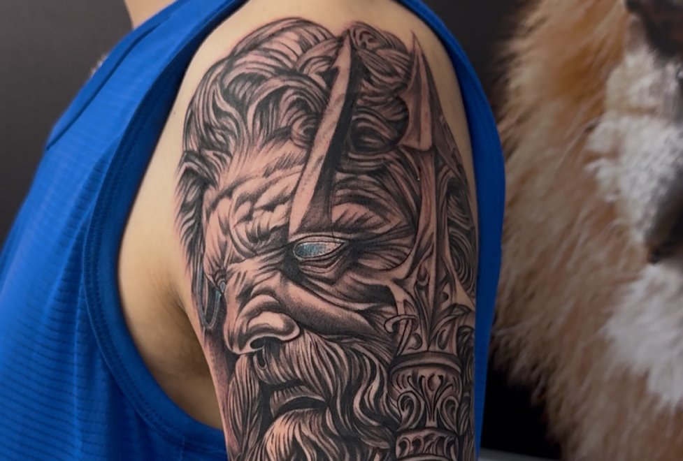 Custom tattoos Surrey BC – full-color portrait tattoo by professional artist